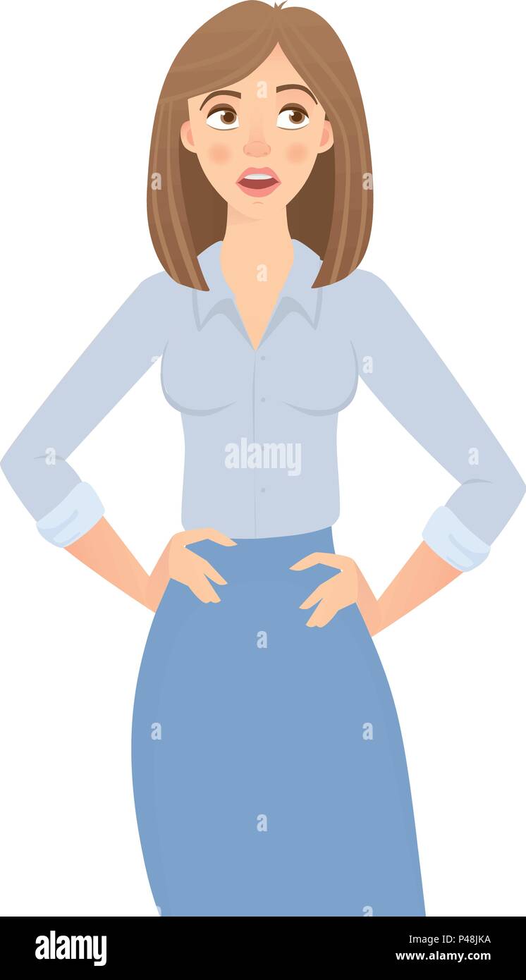 Business Woman isolated Illustration de Vecteur