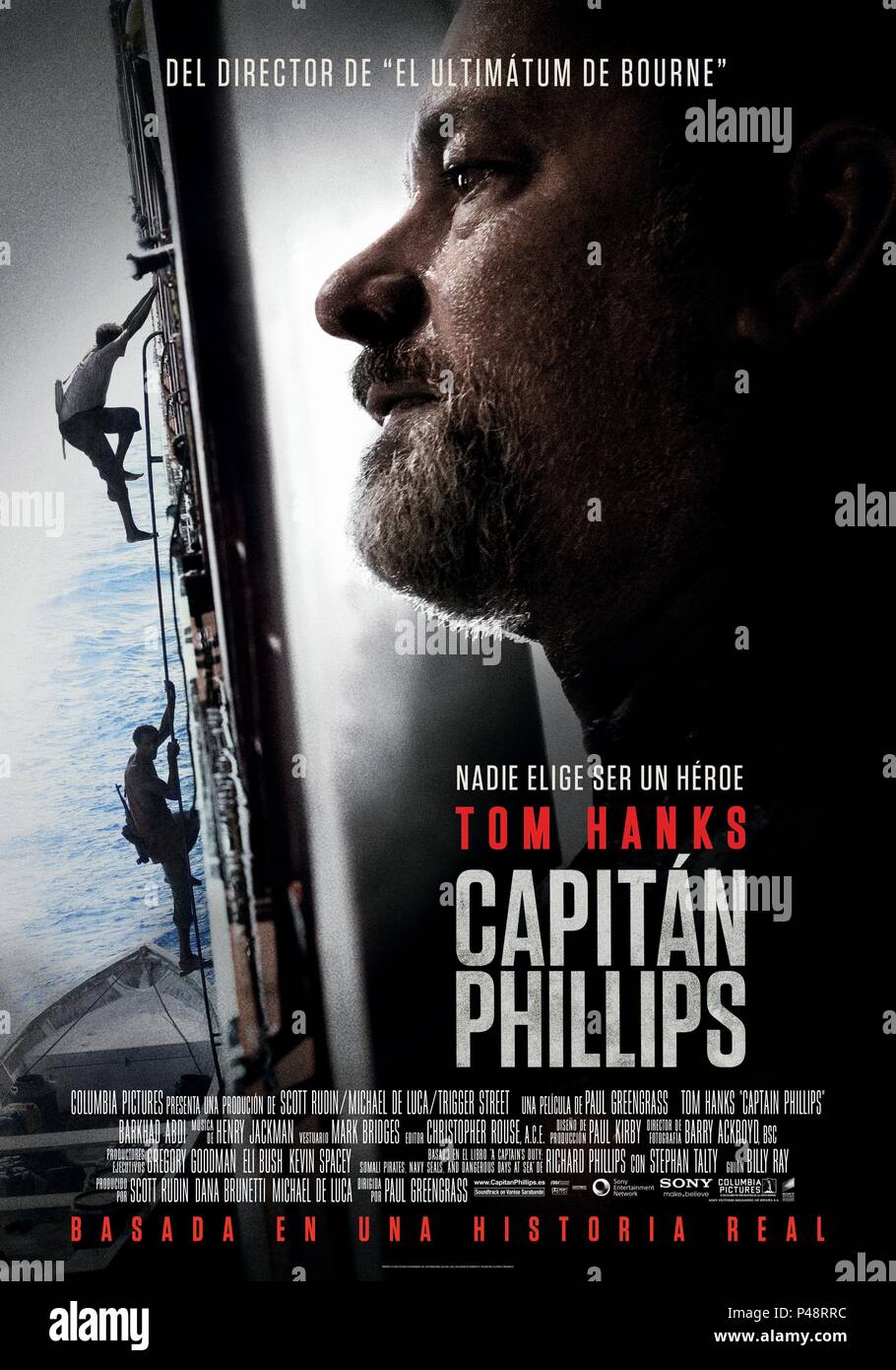 Titre original : LE CAPITAINE PHILLIPS. Titre en anglais : LE CAPITAINE PHILLIPS. Directeur du film : Paul Greengrass. Année : 2013. Crédit : Scott Rudin PRODUCTIONS / Album Banque D'Images