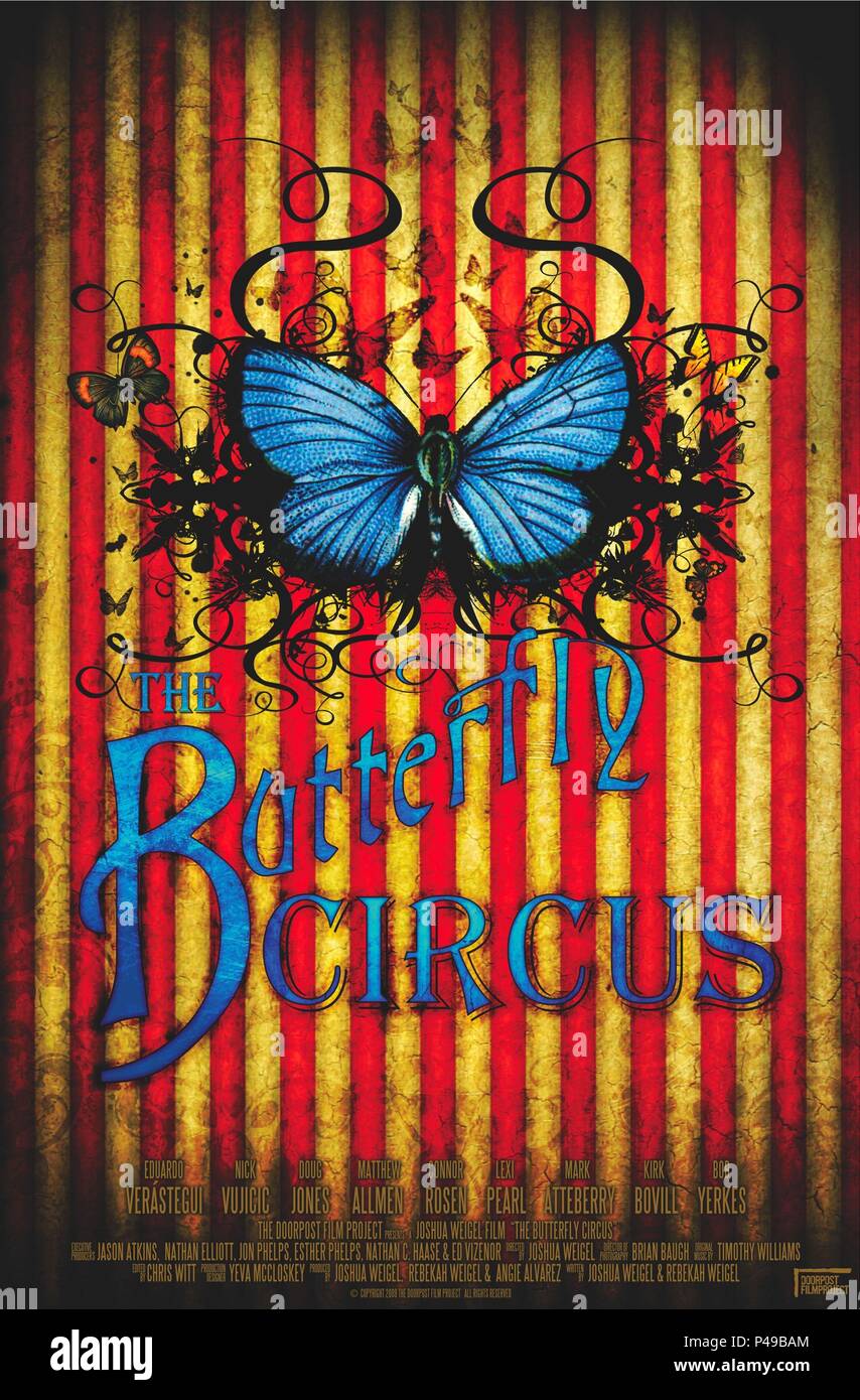 Titre original : The Butterfly Circus. Titre en anglais : The Butterfly Circus. Directeur de film : JOSHUA WEIGEL. Année : 2009. Crédit : LE PROJET DE FILM / Album de porte Banque D'Images