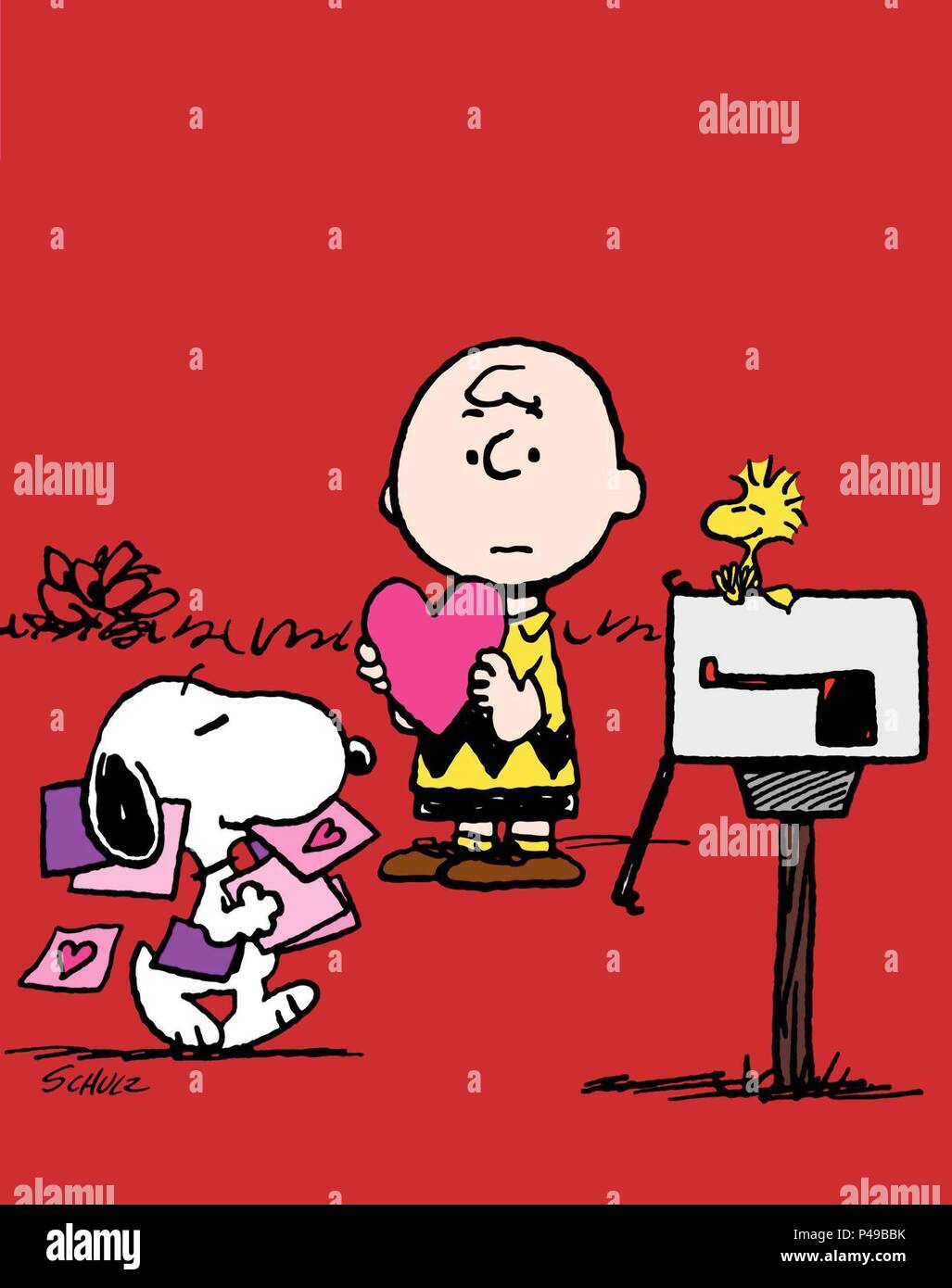 Titre original : BE MY VALENTINE, Charlie Brown. Titre en anglais : BE MY VALENTINE, Charlie Brown. Directeur de film : PHIL ROMAN. Année : 1975. Credit : LEE MENDELSON FILM PRODUCTIONS / Album Banque D'Images