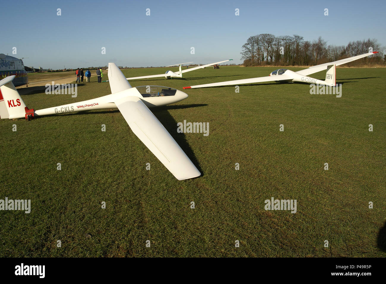 Wolds Gliding Club, l'Aérodrome de Pocklington Banque D'Images