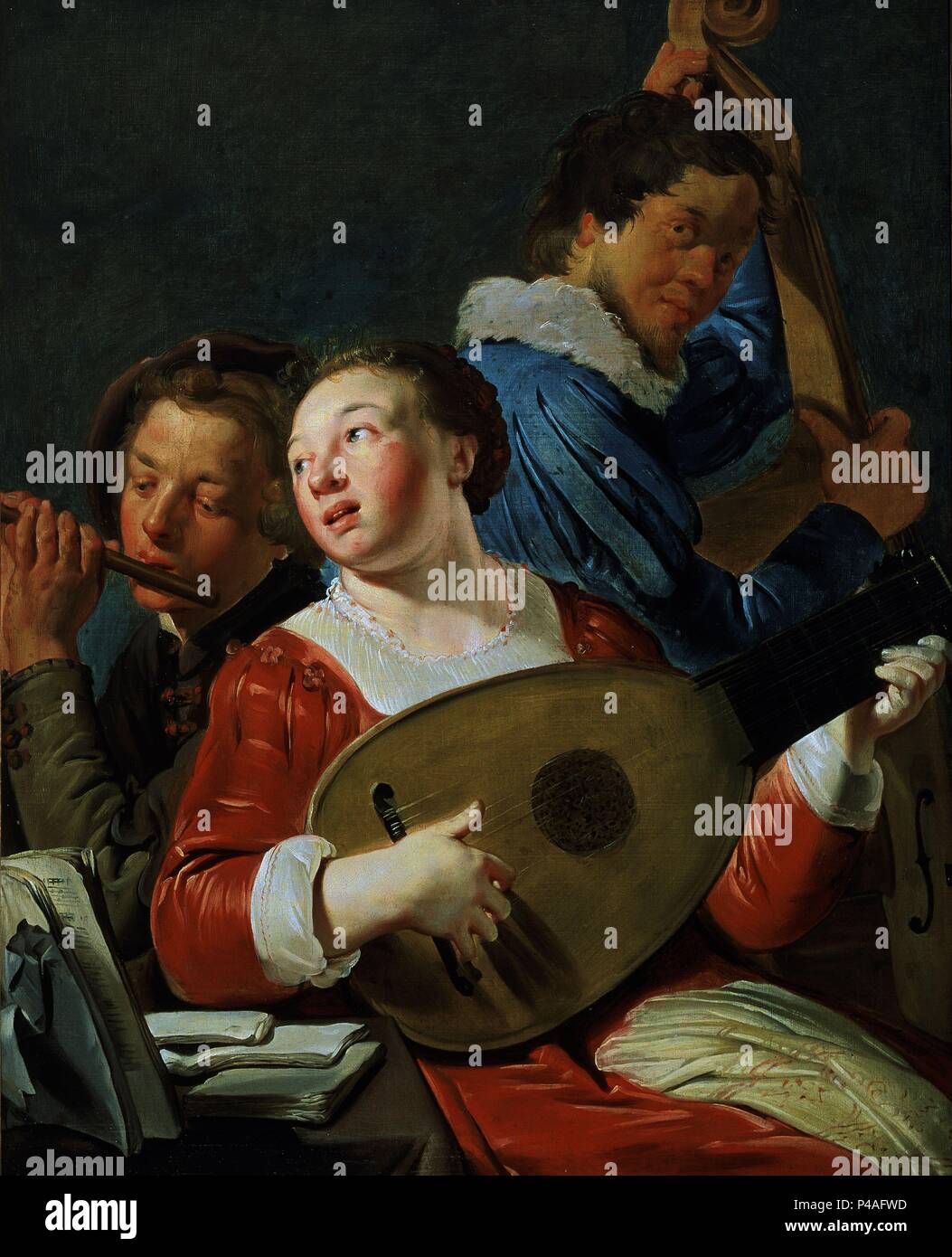 - SIGLO XVII PAU CASALS - OLEO/LIENZO - 91X74 CMS - BARROCO La Caleta. Auteur : Pieter de Grebber (ch. 1600-c. 1652). Lieu : Musée des Beaux-Arts, Bilbao, Biscaye, ESPAGNE. Banque D'Images