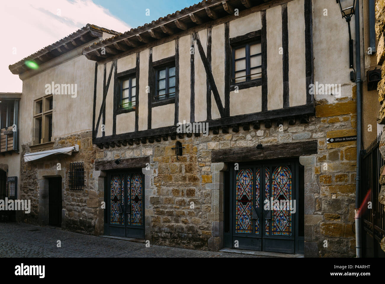 Façade du Musée de l'Inquisition à Carcassonne, une ville dans le sud de la France - UNESCO World Heritage Site Banque D'Images
