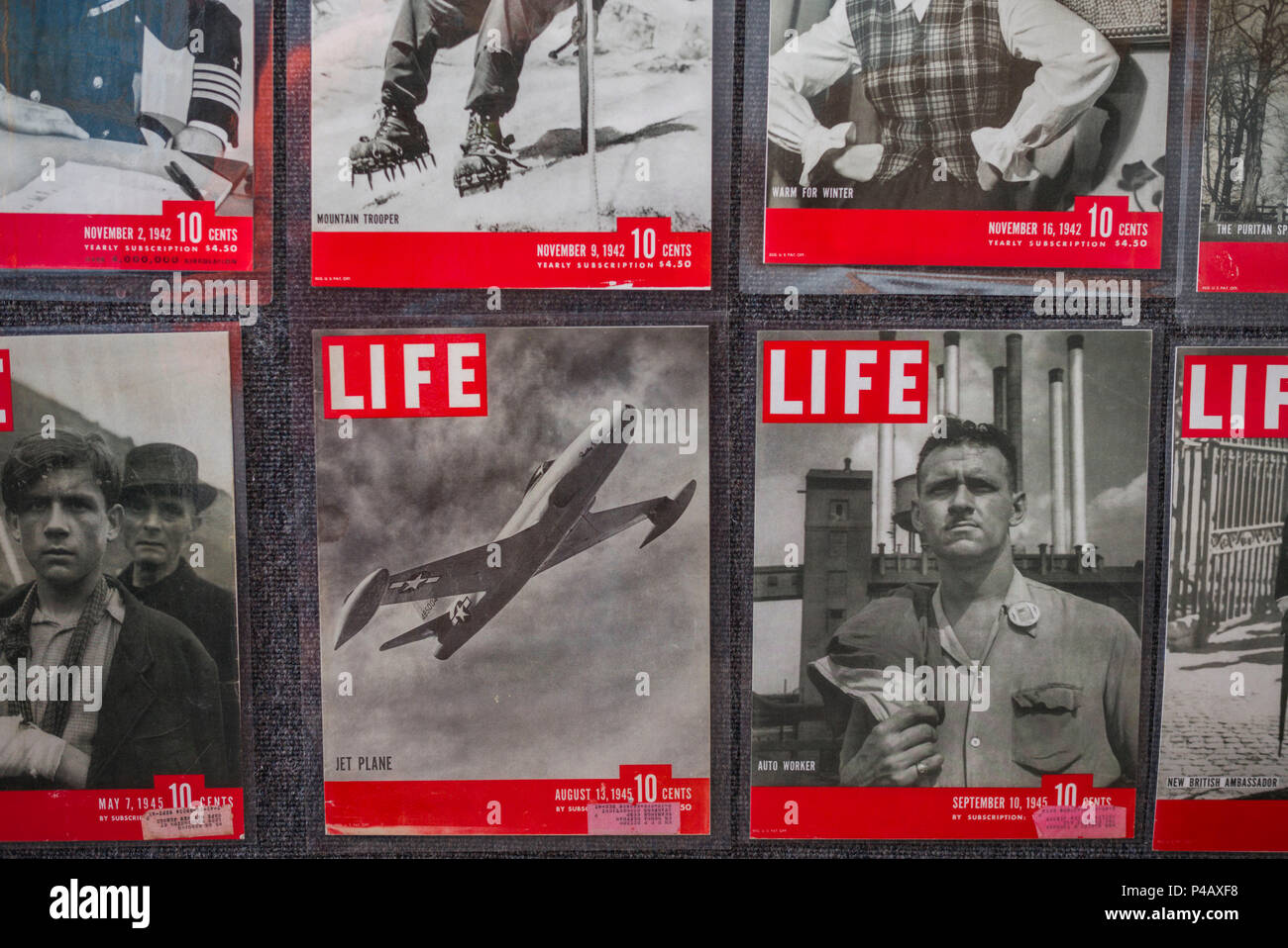 USA (New Jersey), Rio Grande, Naval Air Station Wildwood Aviation Museum, 1940 couvre la période du magazine Life Banque D'Images