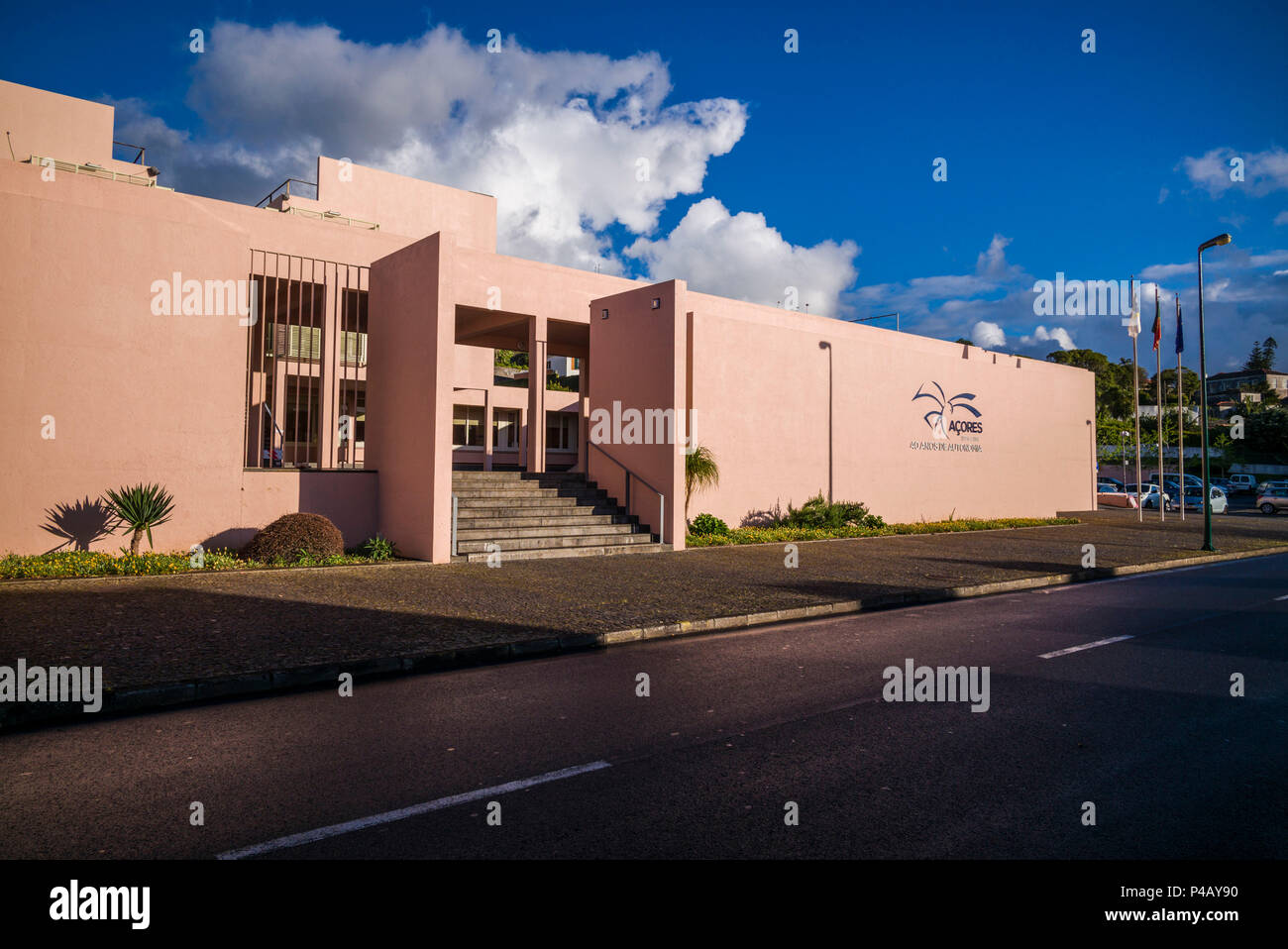 Le Portugal, Açores, île de Faial, Horta, l'Assemblée législative régionale Banque D'Images