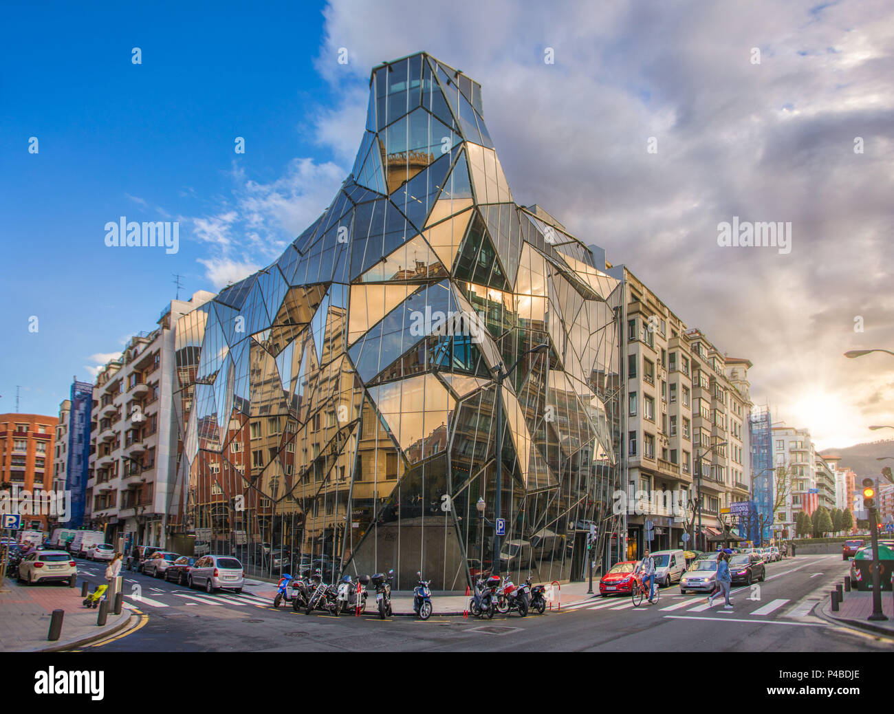 La ville de Bilbao, l'édifice du ministère de la santé, de l'Espagne, pays Vasc Banque D'Images
