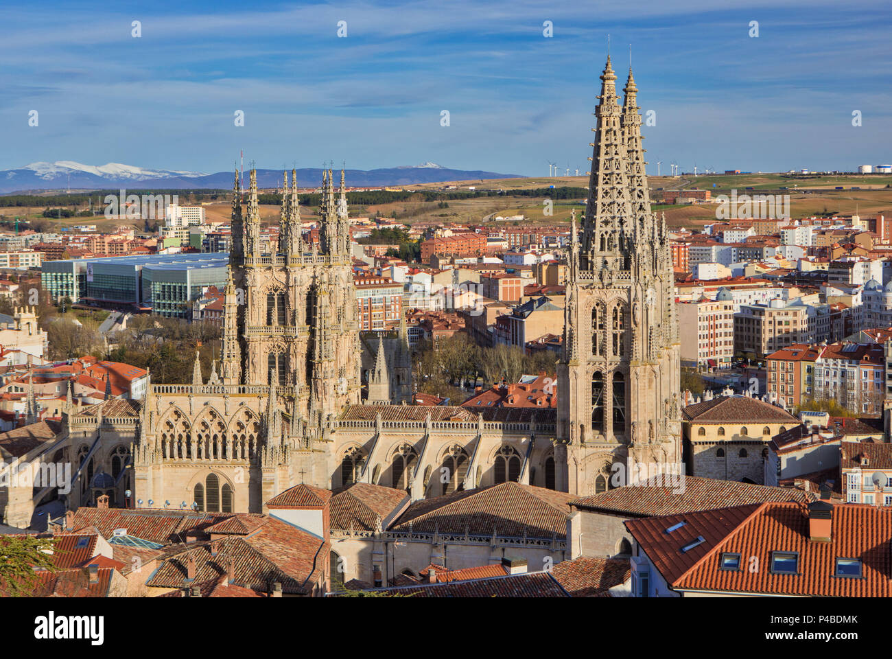 Espagne, Burgos Ville, la cathédrale de Burgos, Patrimoine Mondial de l'UNESCO Banque D'Images