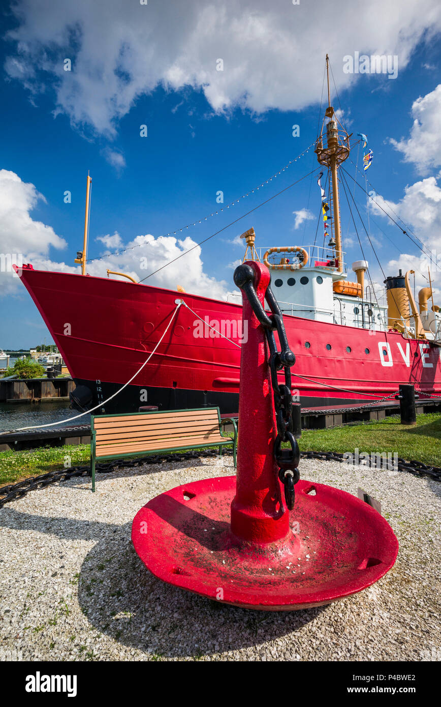 USA, Ohio, Lewes, Lightship Overfalls Banque D'Images