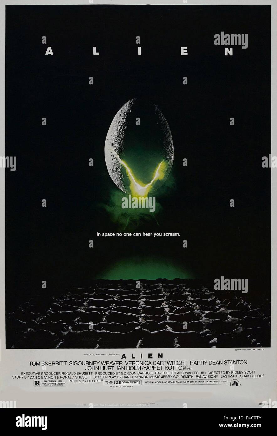Affiche du film titre du film extraterrestre Banque de photographies et d’images à haute