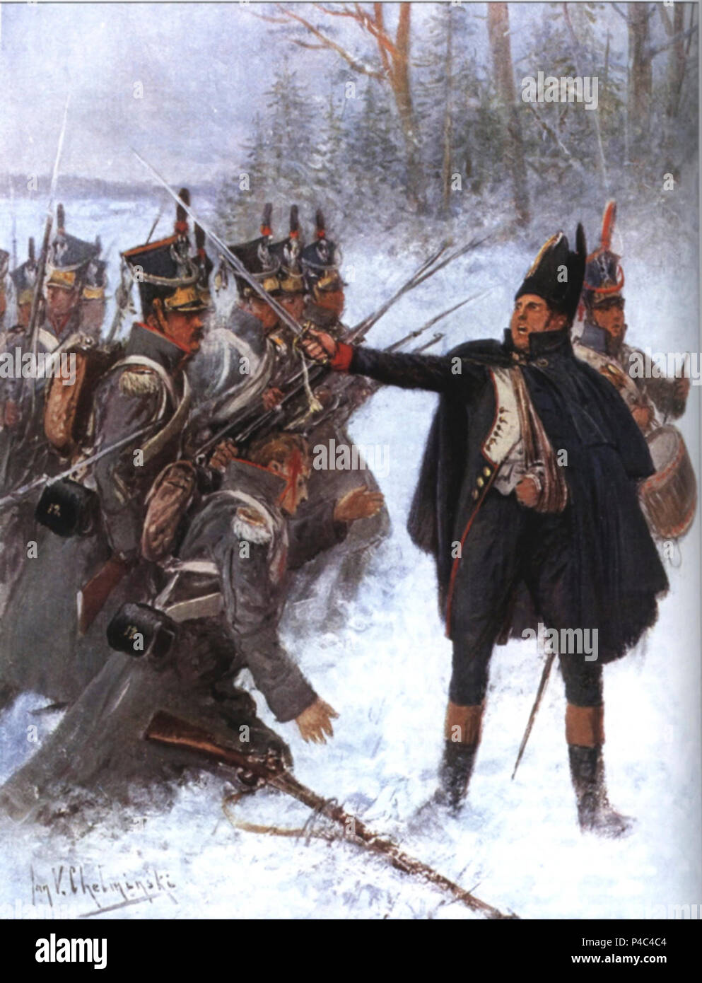 12e Régiment d'infanterie de Duché de Varsovie. Banque D'Images