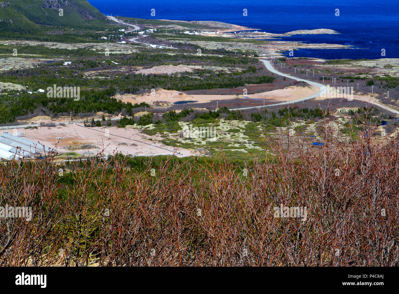 Route du littoral du Labrador, 510 N, Terre-Neuve-Labrador, Canada. Banque D'Images