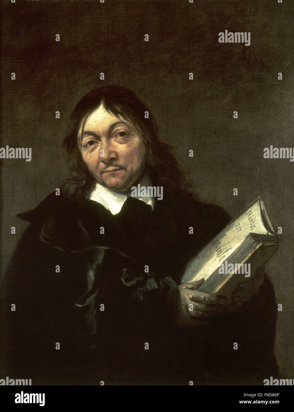 SAN JERONIMO (ANAMORFOSIS) - HACIA 1630 - VISTA DE LA BASE SIN EL CILINDRO. Auteur : Matthias Stom (ch. 1600-après 1652). Lieu : Musée CENTRAL, Utrecht, HOLANDA. Banque D'Images