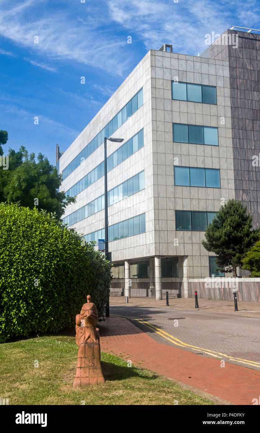 La baie de Cardiff, Pays de Galles du Sud Bureaux d'assurance Atradius Banque D'Images