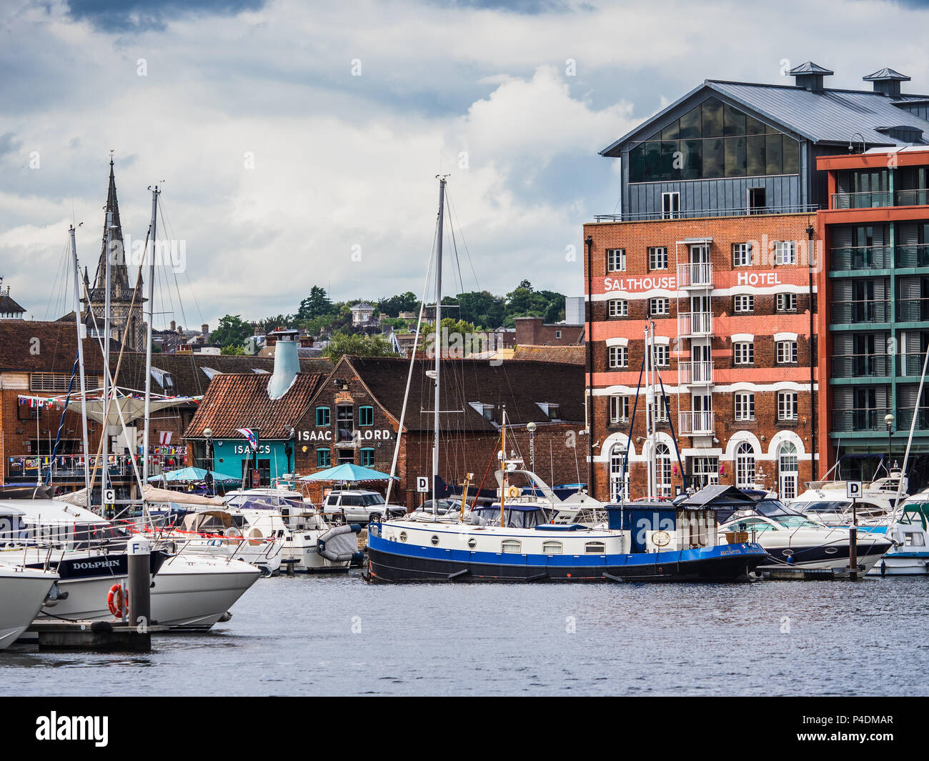 Quai d'Ipswich Ipswich Waterfront - le Riverside marina réaménagement à Ipswich Centre sur la rivière Orwell Banque D'Images