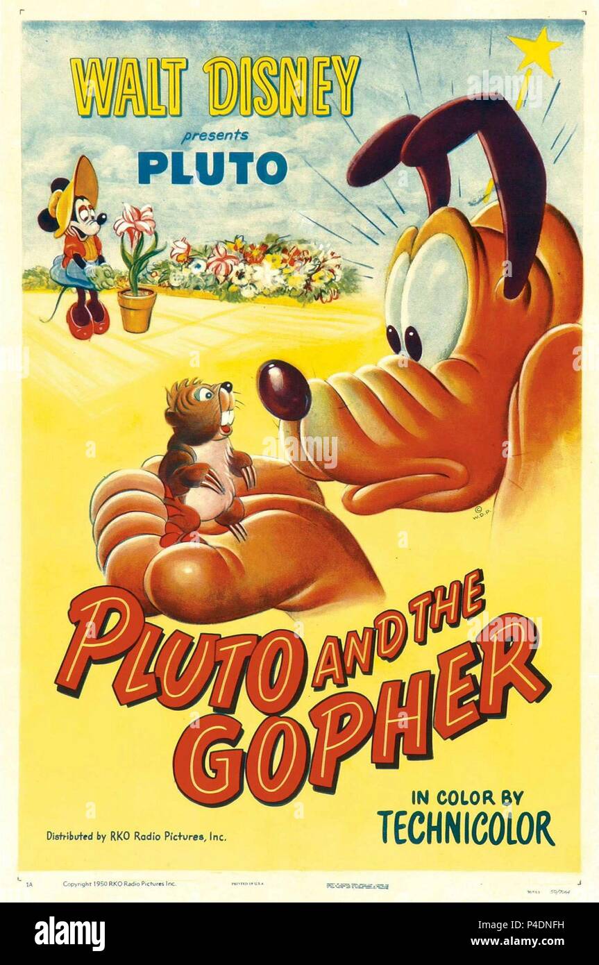 Description : Pluton et le Gopher, 1950. Titre original : Divers : Pluton. Titre en anglais : Divers : Pluton. Année : 1933. Credit : WALT DISNEY PICTURES / Album Banque D'Images