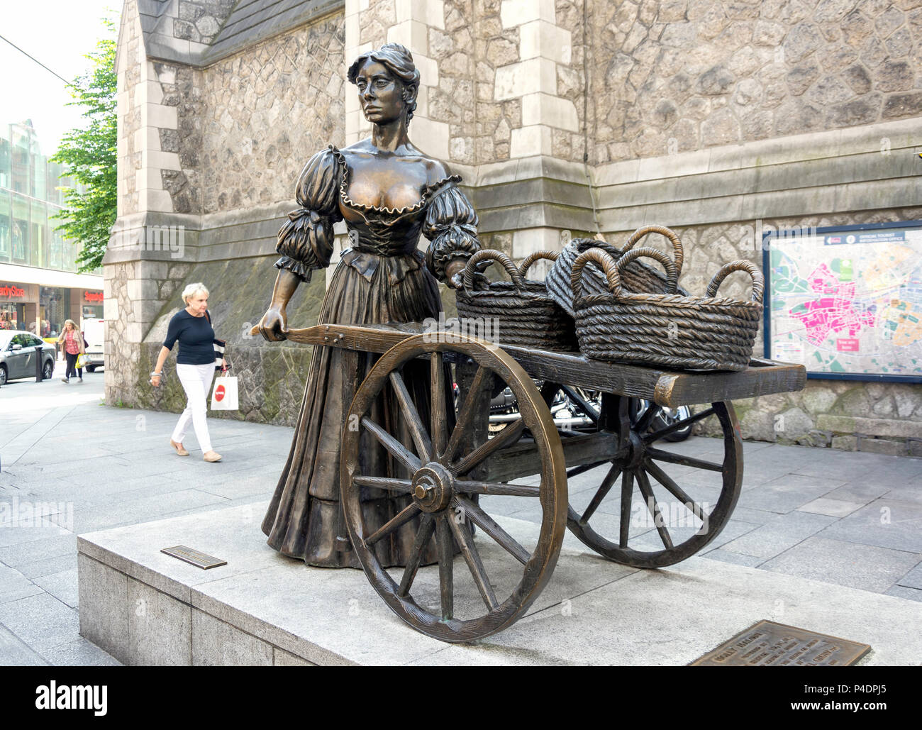 Statue de Molly Malone (moi ni Mhaoileoin), Suffolk Street, Dublin, République d'Irlande Banque D'Images