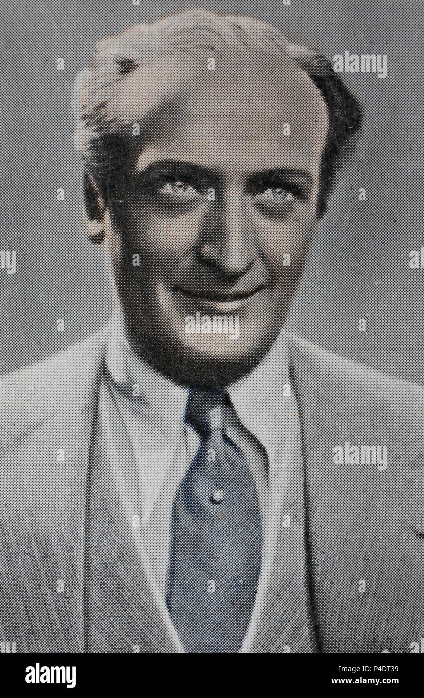 Hans Philipp August Albers (22 septembre 1891- 24 juillet 1960) était un acteur et chanteur allemand, l'amélioration numérique reproduction d'une image historique Banque D'Images