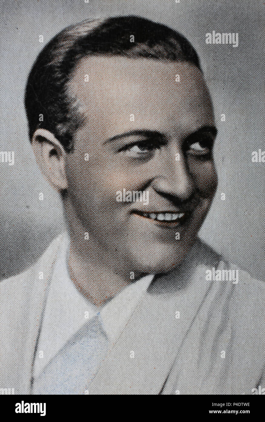 Willy Fritsch (27 janvier 1901- 13 juillet 1973) était un acteur de cinéma et de théâtre allemand, un homme populaire et acteur américain de l'époque du film muet, amélioration numérique reproduction d'une image historique Banque D'Images