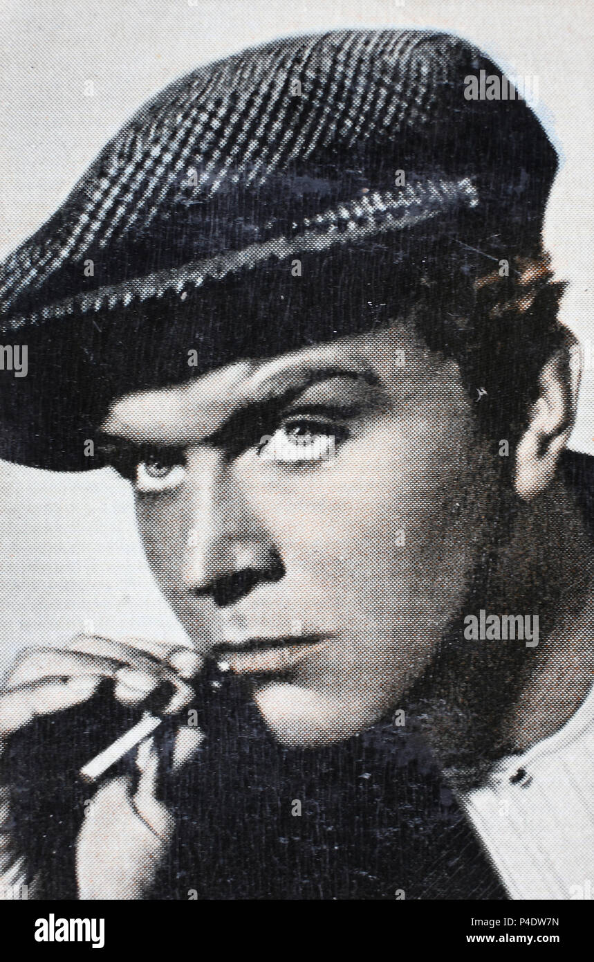 Gustav Fröhlich (21 mars 1902- 22 décembre 1987) était un acteur et réalisateur allemand, l'amélioration numérique reproduction d'une image historique Banque D'Images