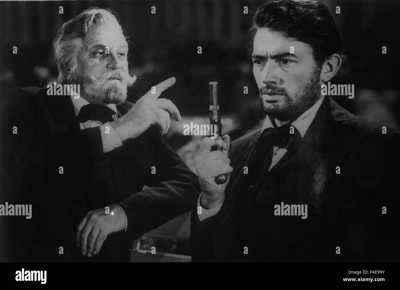 ESCENA DE 'EL GRAN PECADOR' POR GREGORY PECK Y MELVYN DOUGLAS - 1949. Auteur : ROBERT SIODMAK,. Banque D'Images