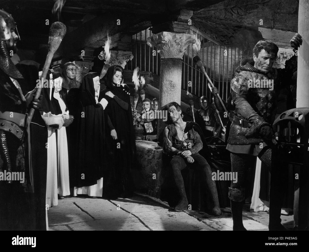 ESCENA DE LA PELICULA 'EL CID' - 1961 - SOFIA LOREN (ESPAÑA/Etats-unis) COPRODUCCION FILMAYER. Auteur : MANN, ANTHONY. Banque D'Images