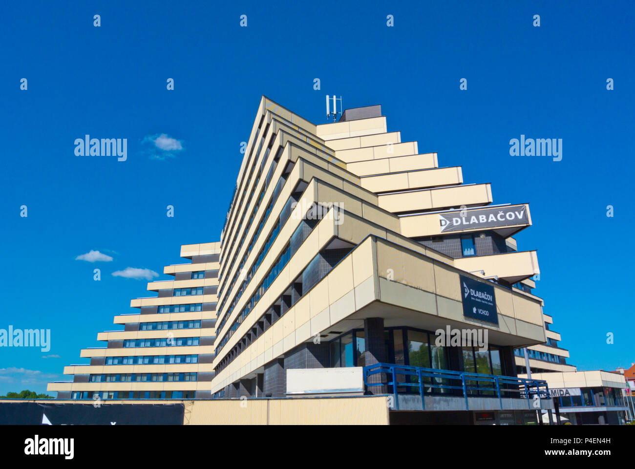 Hôtel Pyramida, Strahov à Prague, République tchèque, Banque D'Images