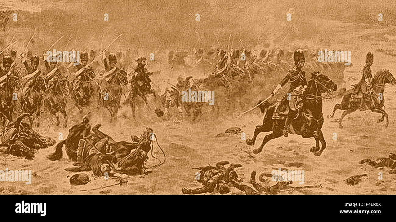 Scène de bataille d'Eylau ( aka Bataille de Preussisch-Eylau et une partie de la guerre de la quatrième Coalition) Février (guerres napoléoniennes) 1807 - 1899 illustration Banque D'Images