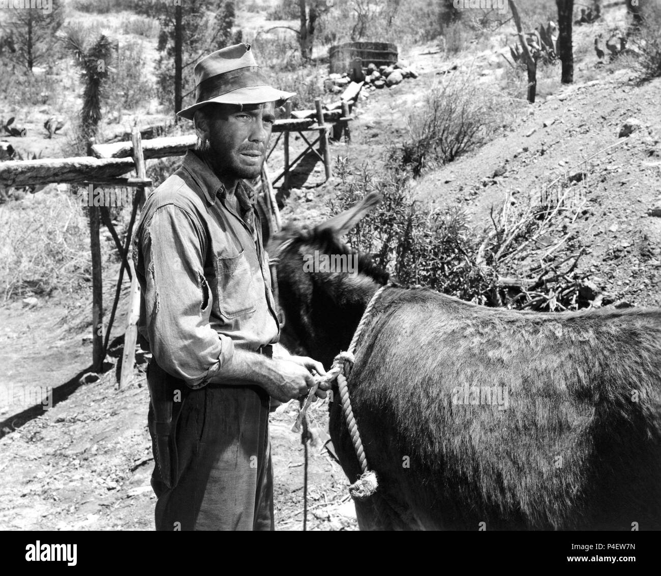 Film Original Titre : Le trésor de la Sierra Madre. Titre en anglais : Le trésor de la Sierra Madre. Film Réalisateur : John Huston. Année : 1948. Stars : Humphrey Bogart. Credit : Warner Brothers / Album Banque D'Images