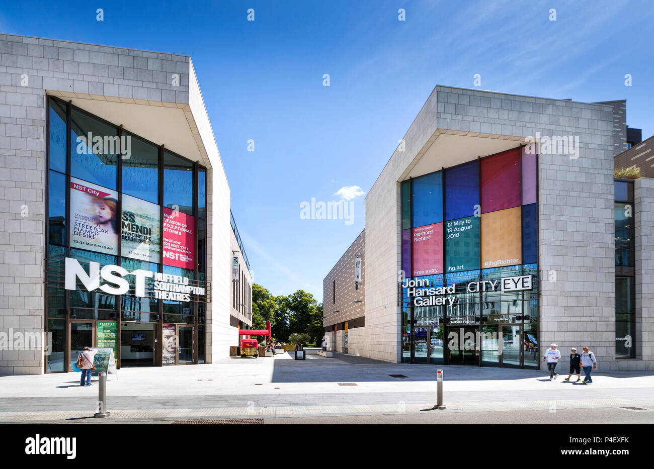 Southampton Nuffield Theatre et John Hansard Gallery, dans le quartier culturel, Guildhall Square, Southampton, Hampshire, Royaume-Uni Banque D'Images