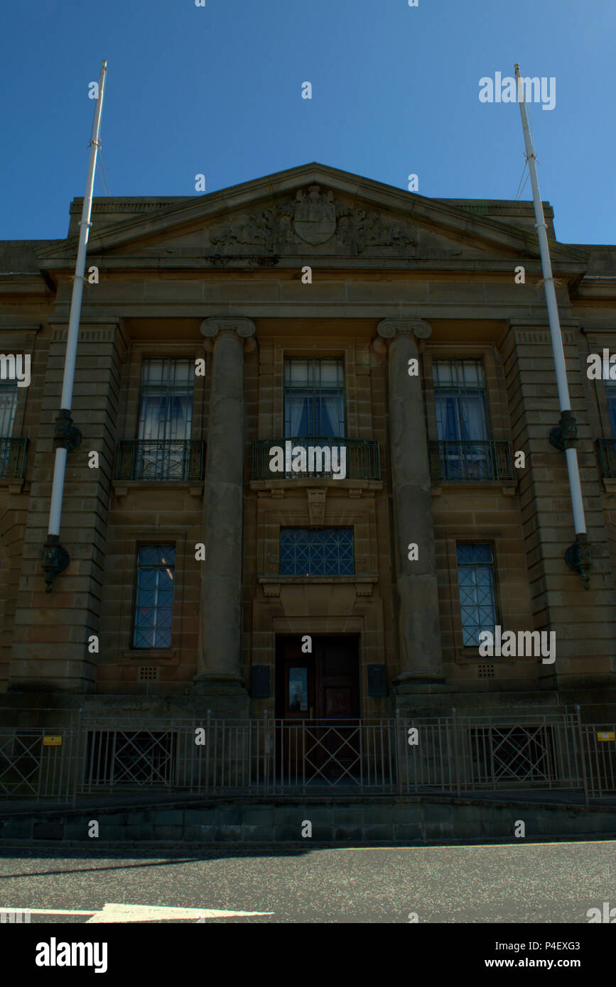 Bâtiment de comté et Sheriff Court, Ayr, Scotland Banque D'Images