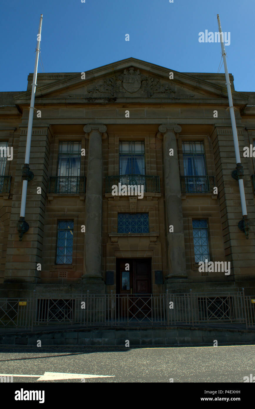 Bâtiment de comté et Sheriff Court, Ayr, Scotland Banque D'Images