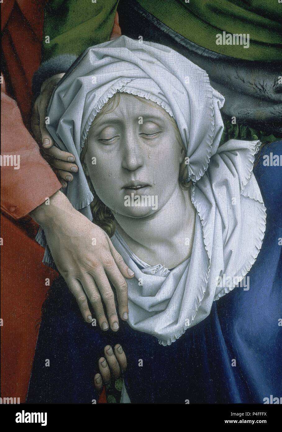 "La Descente de Croix", ch. 1435, huile sur panneau, 220 × 262 cm, P02825. Auteur : Rogier van der Weyden (ch. 1399-1464). Emplacement : Museo del Prado-PINTURA, MADRID, ESPAGNE. Banque D'Images