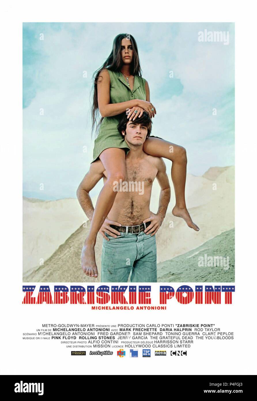 Titre original : Zabriskie Point. Titre en anglais : Zabriskie Point. Réalisateur : Michelangelo Antonioni. Année : 1970. Credit : M.G.M / Album Banque D'Images