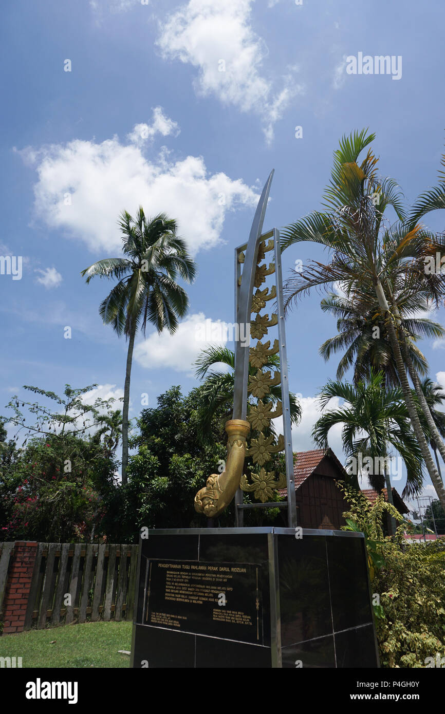 Salak Pasir monument historique situé à Salak Pasir, Perak. Banque D'Images