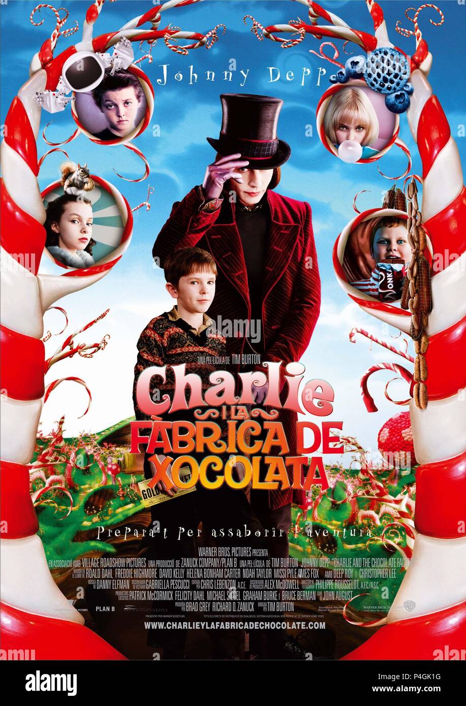 Distribution de charlie et la promo chocolaterie
