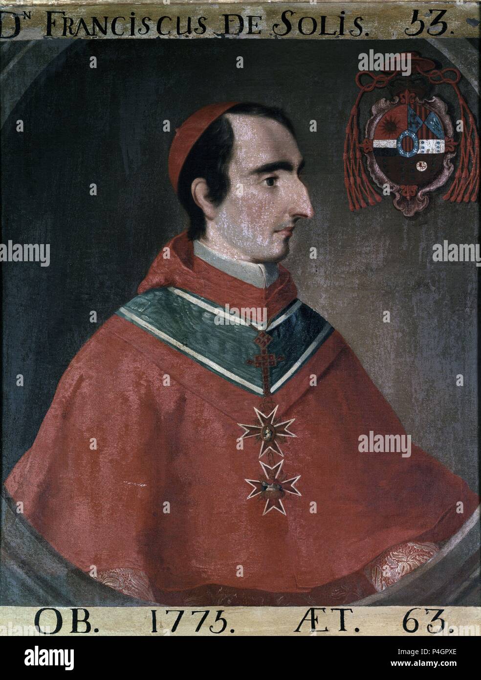 CARDENAL FRANCISCO SOLIS. Emplacement : BIBLIOTECA COLOMBINA, Sevilla, Séville, ESPAGNE. Banque D'Images