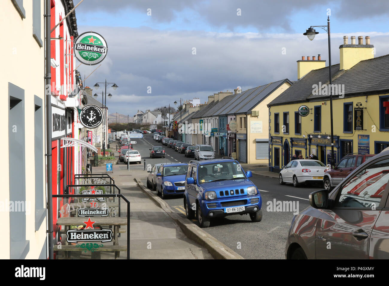 Village de Dunfanaghy, dans le comté de Donegal, Irlande. Banque D'Images