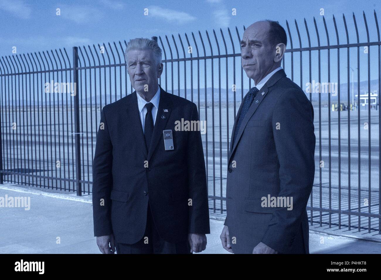 Titre original : Twin Peaks. Titre en anglais : Twin Peaks. Directeur : David Lynch Film ; MARK FROST. Année : 2017. Stars : MIGUEL FERRER ; David Lynch. Credit : SHOWTIME NETWORKS / Album Banque D'Images