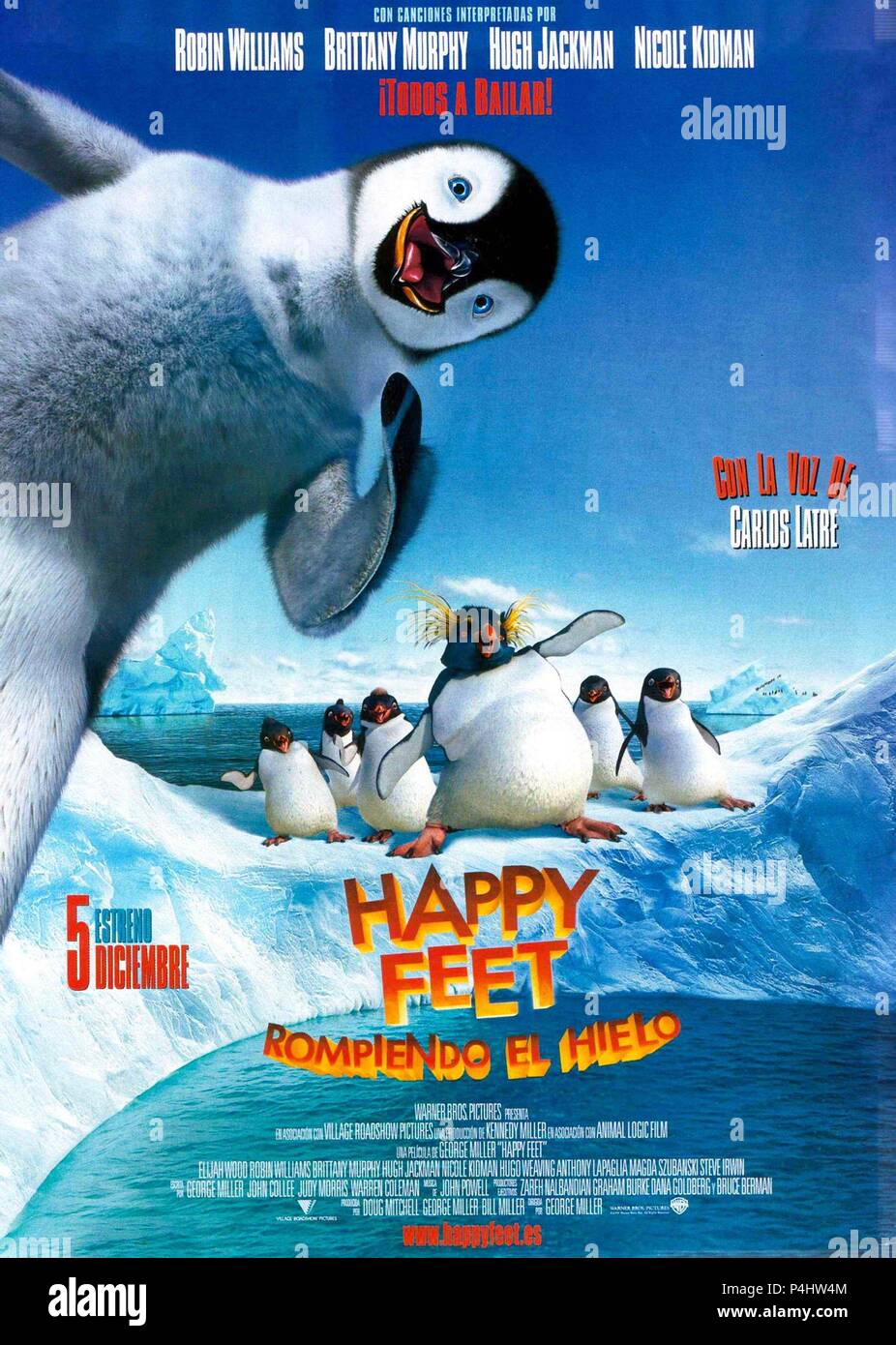 Titre original : Happy Feet. Titre en anglais : Happy Feet. Film Réalisateur : GEORGE MILLER. Année : 2006. Credit : VILLAGE ROADSHOW / Album Banque D'Images