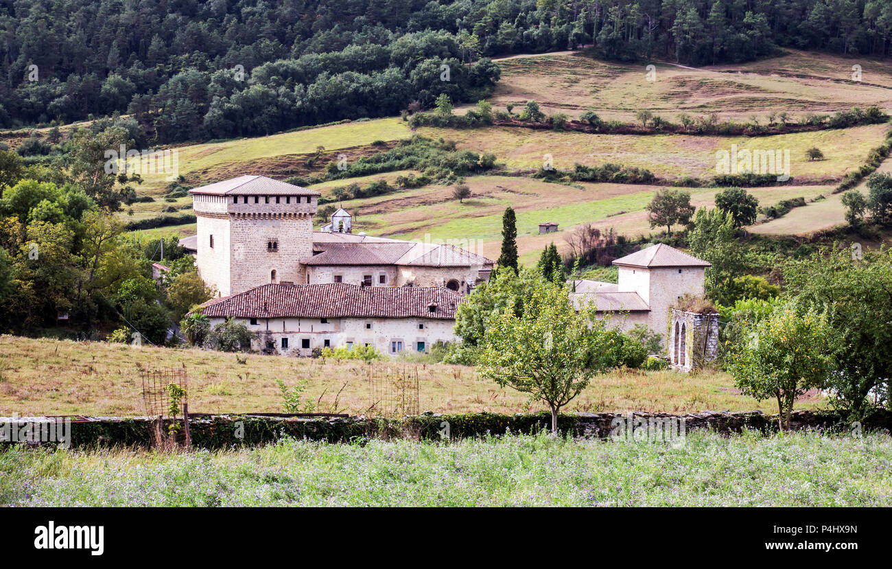 Palacio y Torres de Ayala. D'Álava. España Banque D'Images