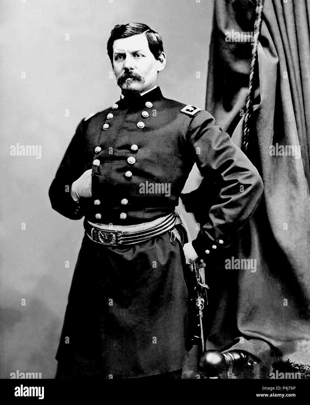 Union européenne le Général George B. McClellan, vers 1861 Banque D'Images