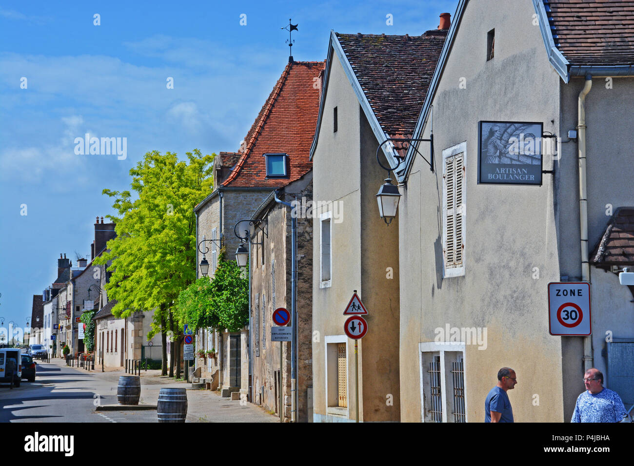 Village vigneron, Vougeot, Côte d Or, Bourgogne, France Banque D'Images
