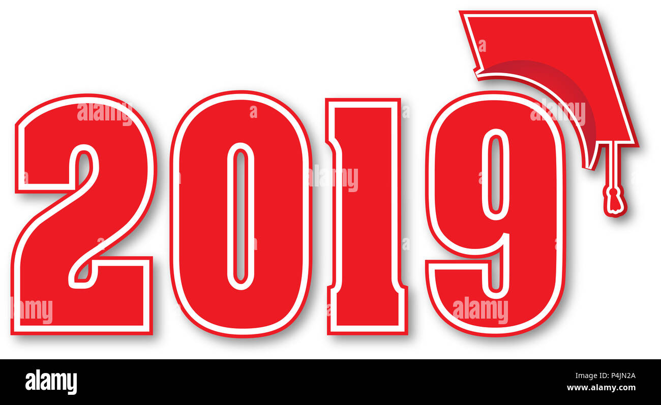 Classe rouge de 2019 Banque D'Images