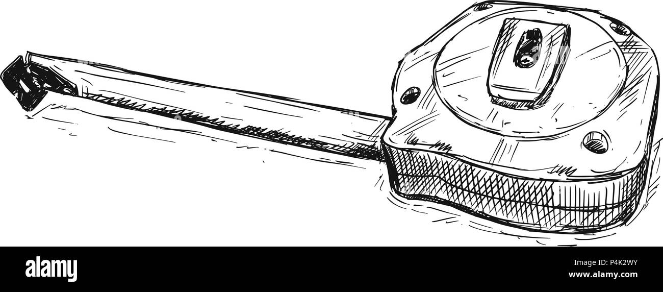 Esquisse vecteur Illustration de ruban à mesurer Illustration de Vecteur