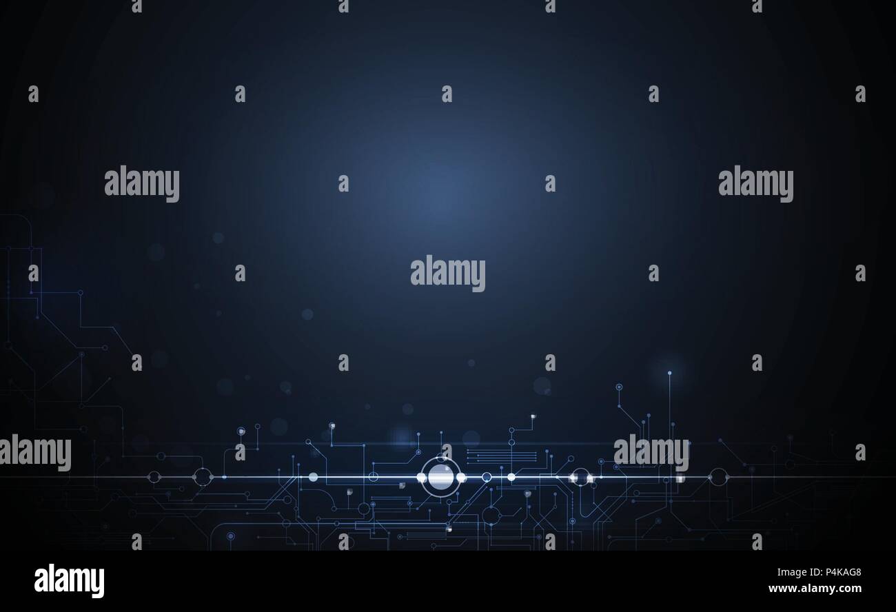 Illustration résumé fond, platine ou carte mère. Résumé vecteur conception pour la technologie, la communication, futuriste. Hi Tech digital conc Illustration de Vecteur