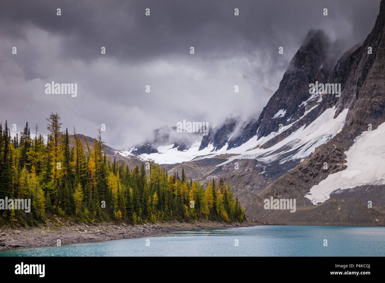 Lac Floe, dans le parc national Kootenay, Colombie-Britannique, Canada Banque D'Images