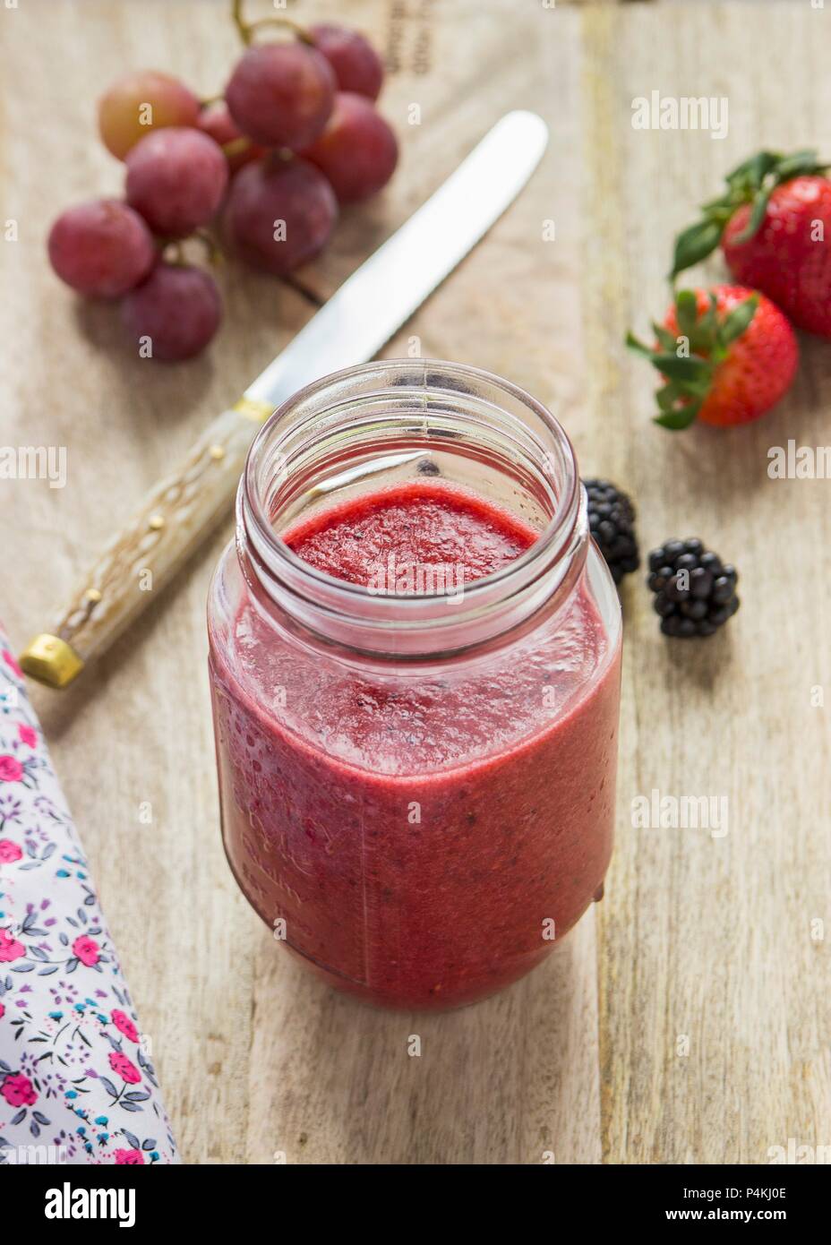 Smoothie de Berry Banque D'Images