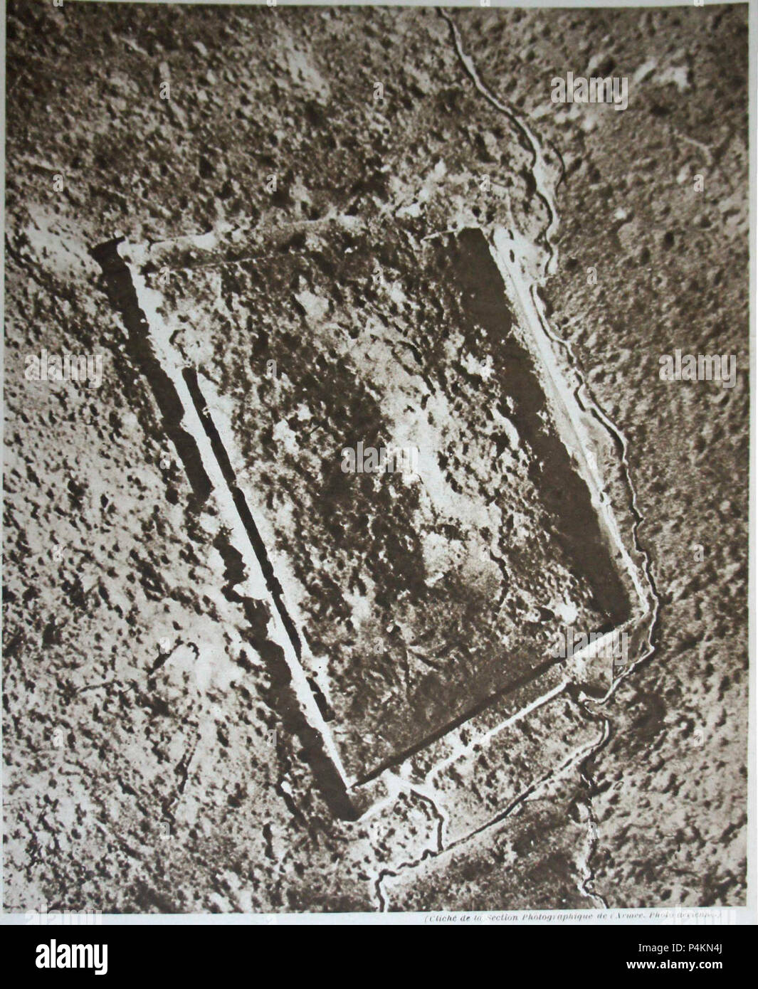 1565 Le fort de Vaux avant que nous le reprenions. Banque D'Images