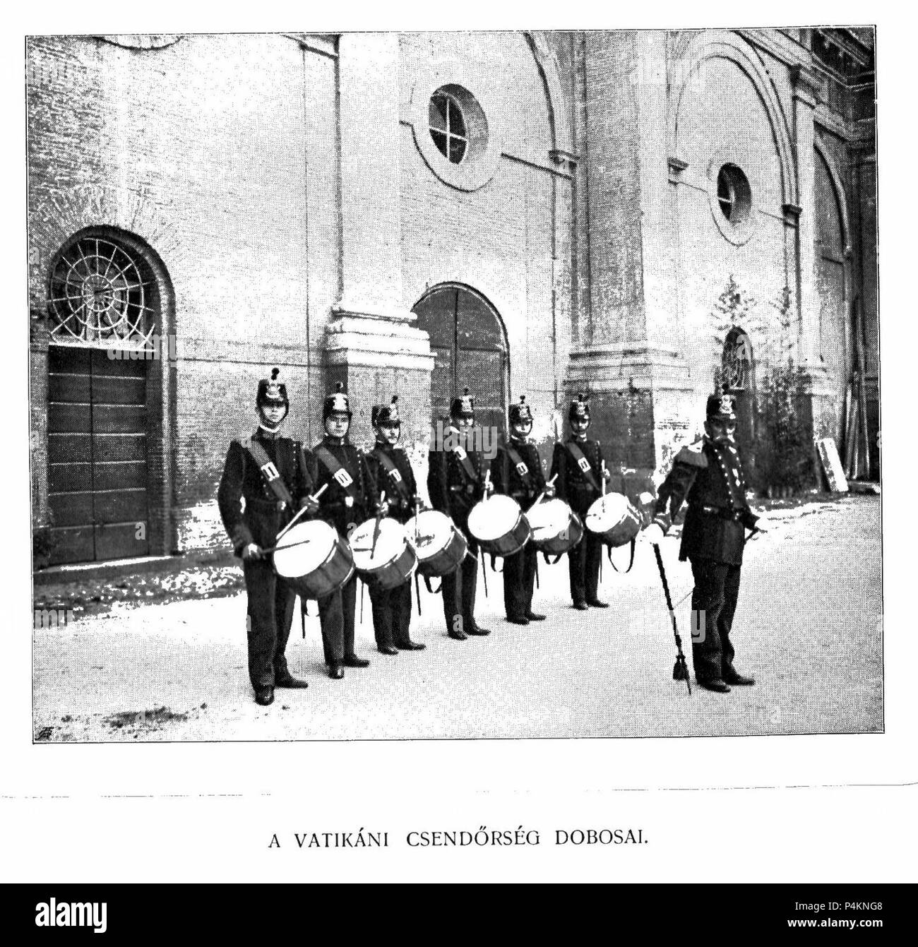 158a Drummers Vatican Gendarmerie. Banque D'Images