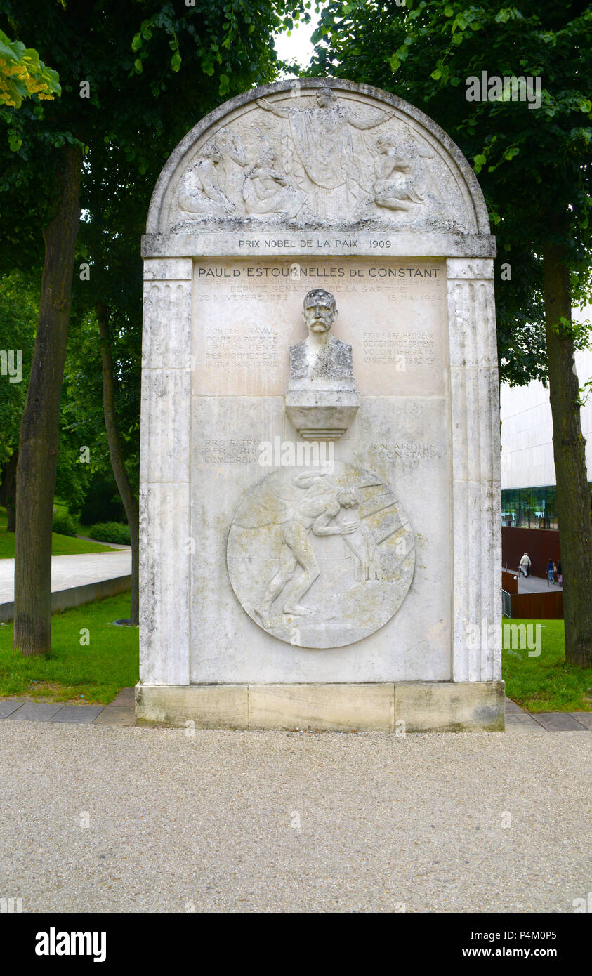 Paul Henri Benjamin Balluet d'Estournelles de Constant, baron de Constant de Rebecque Banque D'Images